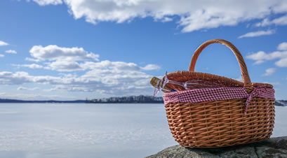 Picnic by boat